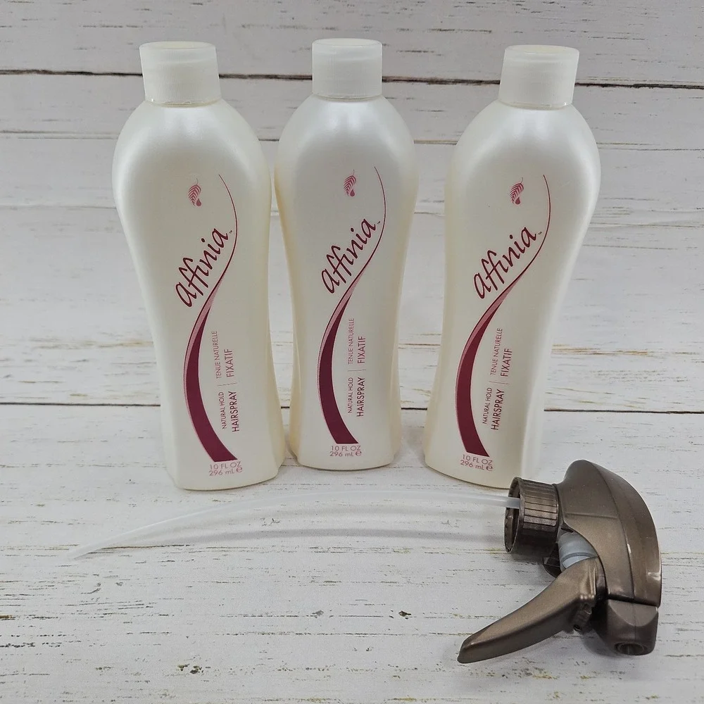 Melaleuca‎ Affinia Natural Hold Hairspray Styling Spray 10oz 3 Pack With Pump